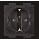 11750-CRESTRON AC POWER OUTLET MODULE FOR FT2 SERIES, SINGLE, EUROPEAN "SCHUKO," TYPE F (FT2A-PWR-EU-1-BASIC) 6508436