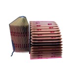 11936-CARPETA ACORDEON FUELLE FOLIO CARTON FORRADO GELTEX PLASTIFICADO NEGRO MATE MARIOLA 0918NE