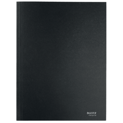 11946-CARPETA CARTON 3 SOLAPAS A4 RECYCLE 100% NEGRO LEITZ 39060095