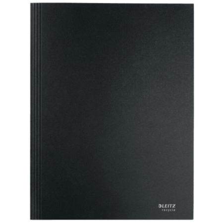11946-CARPETA CARTON 3 SOLAPAS A4 RECYCLE 100% NEGRO LEITZ 39060095