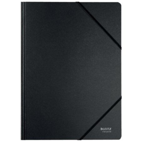 11956-CARPETA DE CARTON CON GOMAS Y SIN SOLAPAS A4 RECYCLE 100% NEGRO LEITZ 39080095