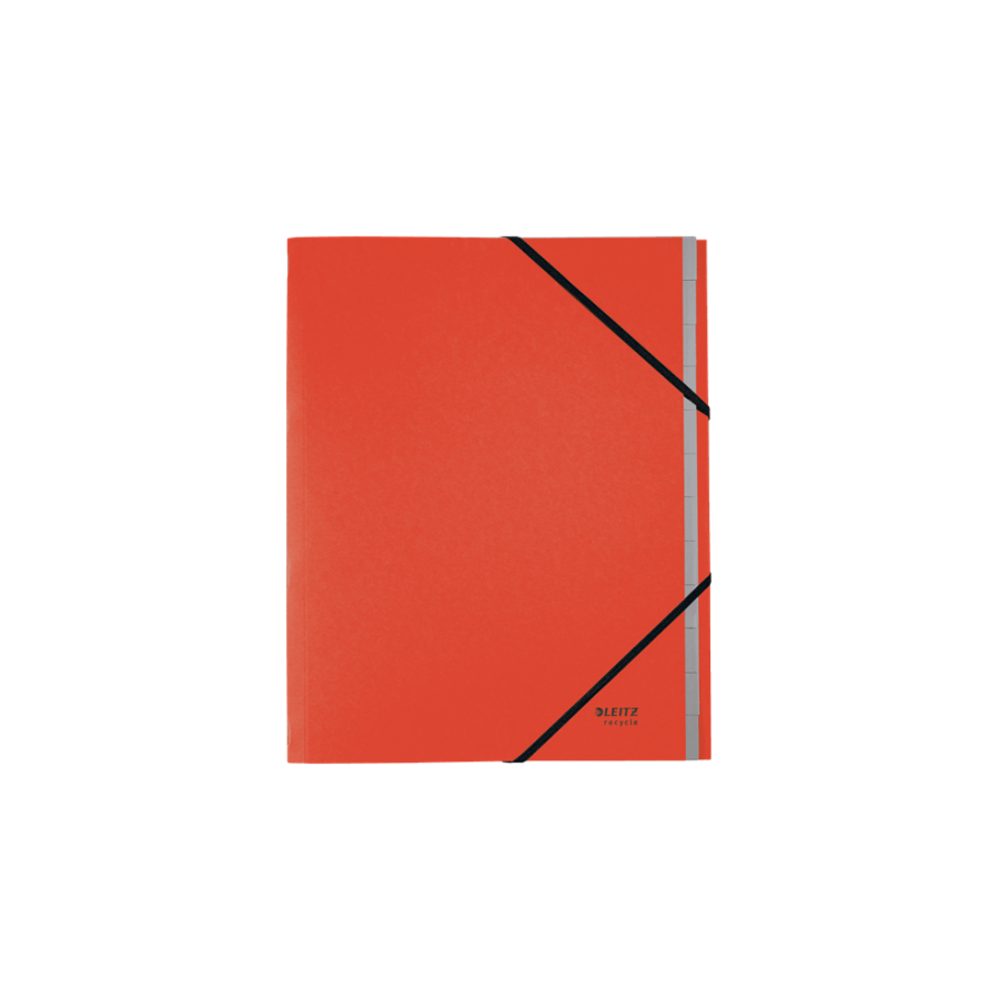 11966-CARPETA CLASIFICADORA DE CARTON 12 POSICIONES A4 RECYCLE 100% ROJO LEITZ 39150025