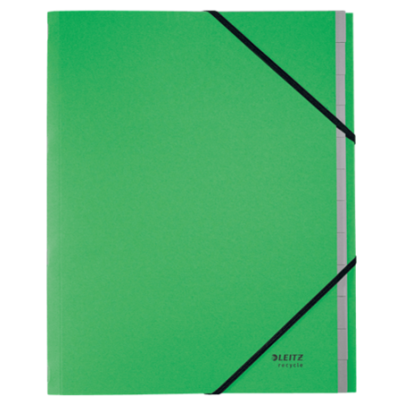 11970-CARPETA CLASIFICADORA DE CARTON 12 POSICIONES A4 RECYCLE 100% VERDE LEITZ 39150055