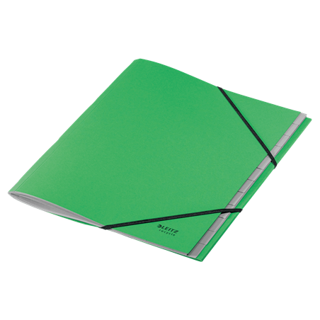 11971-CARPETA CLASIFICADORA DE CARTON 12 POSICIONES A4 RECYCLE 100% VERDE LEITZ 39150055