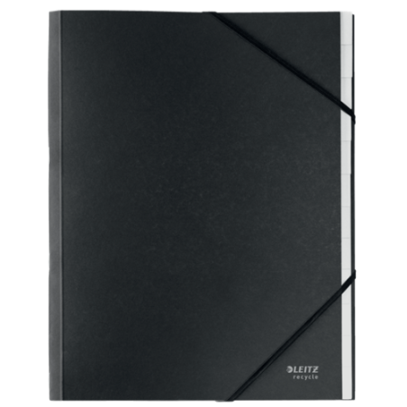11972-CARPETA CLASIFICADORA DE CARTON 12 POSICIONES A4 RECYCLE 100% NEGRO LEITZ 39150095