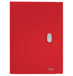 11977-CARPETA POLIPROPILENO 3 SOLAPAS Y CIERRE BROCHE GIRATORIO A4 RECYCLE ROJO LEITZ 46220025