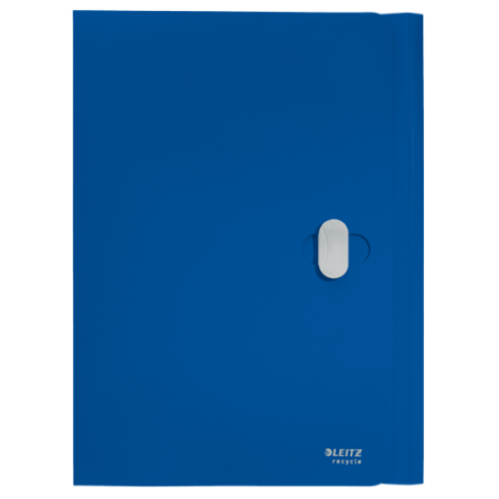 11979-CARPETA POLIPROPILENO 3 SOLAPAS Y CIERRE BROCHE GIRATORIO A4 RECYCLE AZUL LEITZ 46220035