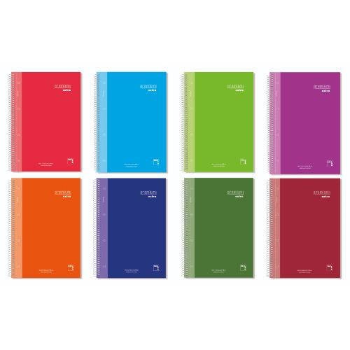 1198-CUADERNO SERIE PREMIUM EXTRA TAPA EXTRA DURA 90 GRS. A-4 (210X297MM.) MICROPERFORADO 120 HOJAS CUADRICULA 5X5 + GRE