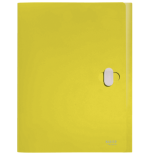CARPETA POLIPROPILENO DE PROYECTOS 38MM Y CIERRE BROCHE GIRATORIO A4 RECYCLE AMARILLO LEITZ 46230015
