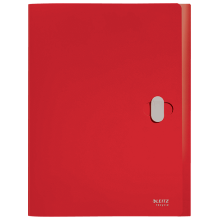 11987-CARPETA POLIPROPILENO DE PROYECTOS 38MM Y CIERRE BROCHE GIRATORIO A4 RECYCLE ROJO LEITZ 46230025