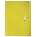 11993-CARPETA POLIPROPILENO ACORDEON 5 POSICIONES+BOLSILLO FRONTAL BROCHE GIRATORIO A4 RECYCLE AMARILLO LEITZ 46240015