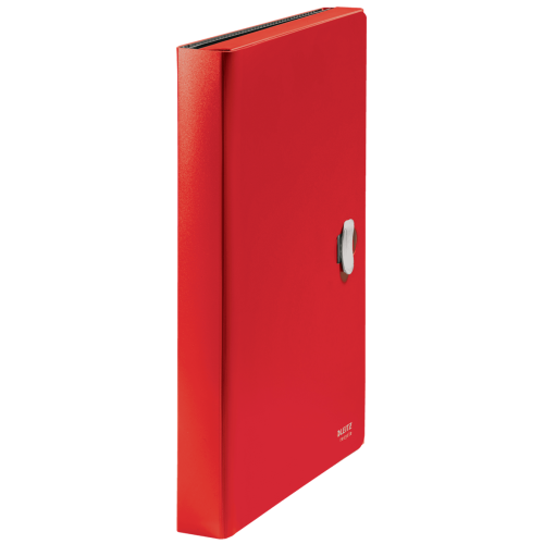 11994-CARPETA POLIPROPILENO ACORDEON 5 POSICIONES+BOLSILLO FRONTAL BROCHE GIRATORIO A4 RECYCLE ROJO LEITZ 46240025