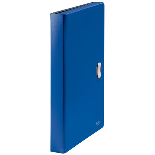 11996-CARPETA POLIPROPILENO ACORDEON 5 POSICIONES+BOLSILLO FRONTAL BROCHE GIRATORIO A4 RECYCLE AZUL LEITZ 46240035