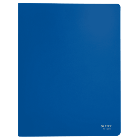 12006-CARPETA POLIPROPILENO CON 20 FUNDAS A4 RECYCLE AZUL LEITZ 46760035