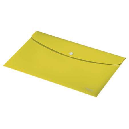12023-SOBRES POLIPROPILENO OPACO A4 CON BROCHE BOTON RECYCLE AMARILLO LEITZ 46780015