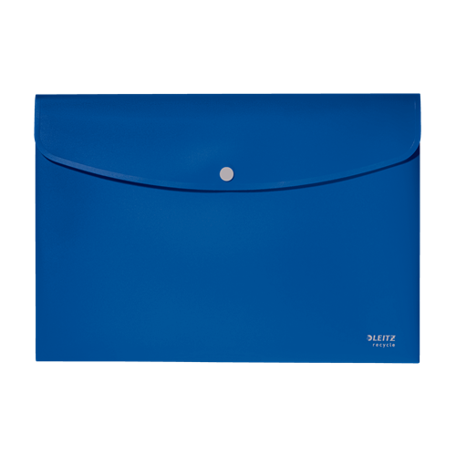 12026-SOBRES POLIPROPILENO OPACO A4 CON BROCHE BOTON RECYCLE AZUL LEITZ 46780035