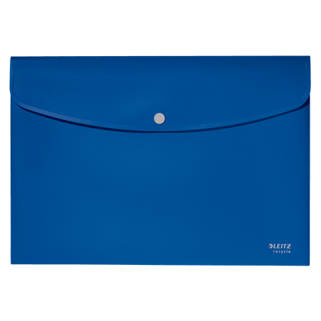 12026-SOBRES POLIPROPILENO OPACO A4 CON BROCHE BOTON RECYCLE AZUL LEITZ 46780035