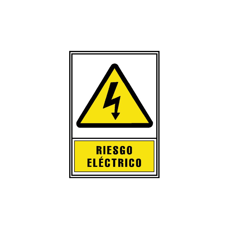 12073-SENAL HOMOLOGADA AVISO RIESGO ELECTRICO 210x297MM PVC AMARILLO ARCHIVO2000 6172-03 AM