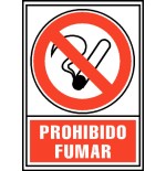 12075-SENAL PROHIBIDO FUMAR 210X297MM PVC ROJO ARCHIVO2000 6174-02 RJ