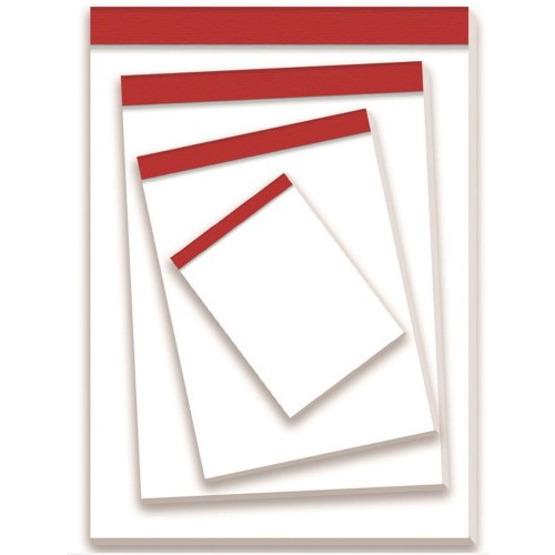 1208-BLOC DE NOTAS SIN TAPA 60 GRS. FOLIO (215X310MM.) 80 HOJAS LISO PACSA 18111