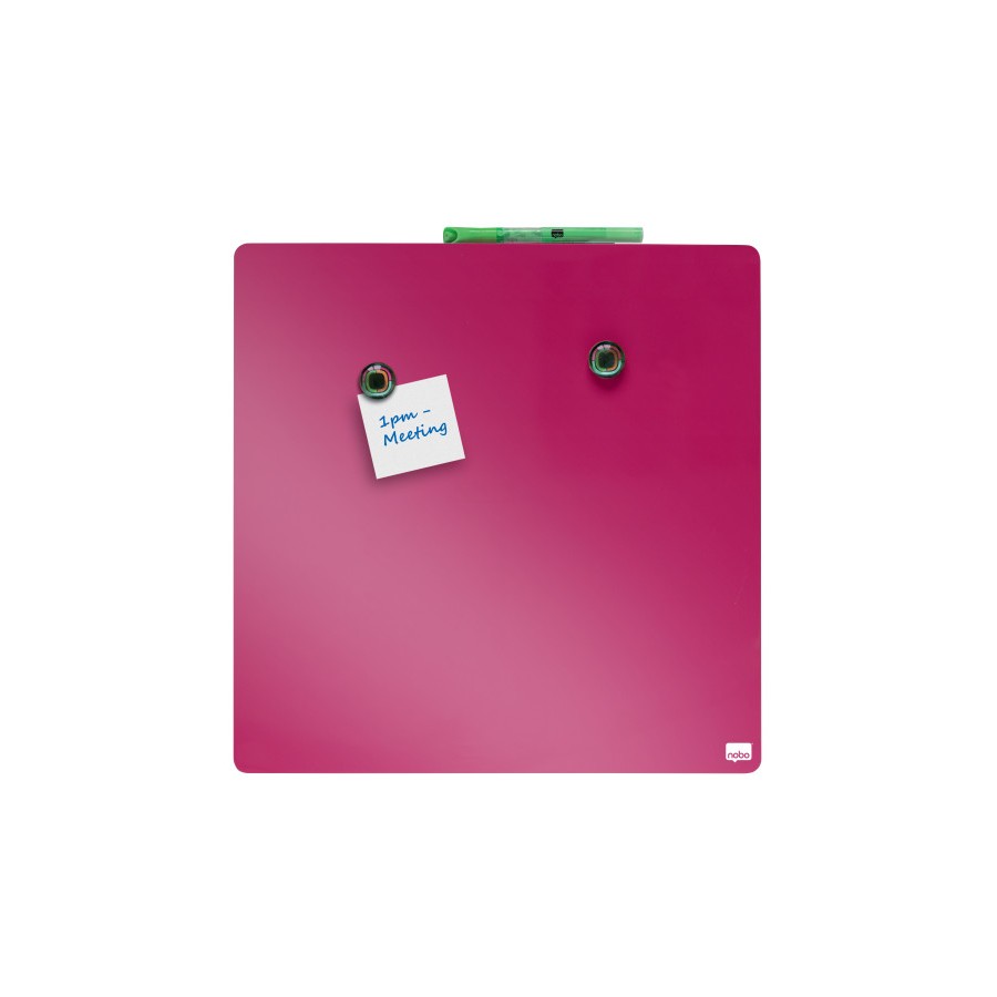 12081-PIZARRA MAGNETICA 360X360MM FACSIA NOBO 1903803