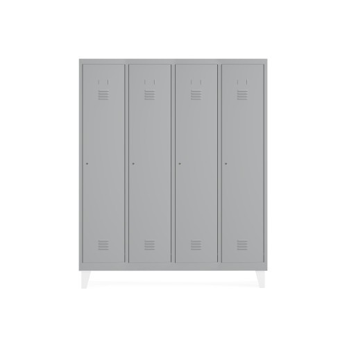 12102-TAQUILLA 300 4 MODULOS 1 PUERTA 180x1200x50CM RAL7035 ROCADA T304M1P7035-7035