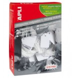 12125-CAJA 1.000 ETIQUETAS COLGANTES BLANCAS 18 X 29 MM APLI 389