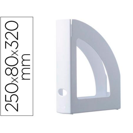 12128-REVISTERO ECOGREEN BLANCO 100% RECICLADO Y RECICLABLE A4 Y FOLIO 250X80X320 MM BLANCO ARCHIVO 2000 2003 BL PS