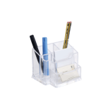 12135-ORGANIZADOR 6 COMPARTIMENTOS INCLUYE TACO DE PAPEL 105X155X100 MM COLOR CRISTAL TRANSPARENTE ARCHIVO 2000 828 CS T