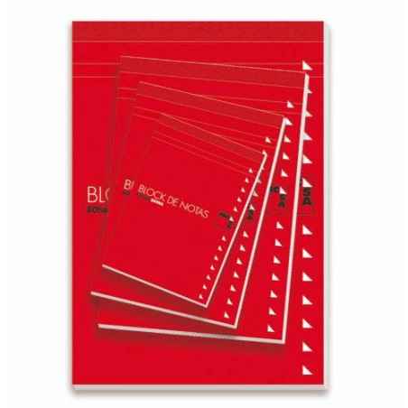 1217-BLOC DE NOTAS CON TAPA 60 GRS. 4o (155X215MM.) 80 HOJAS CUADRICULA 4X4 PACSA 18901