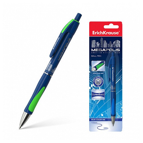 12200-BOLIGRAFO DE BOLA AUTOMATICO MEGAPOLIS CONCEPT, COLOR DE LA TINTA AZUL ERICH KRAUSE 31