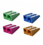 12215-SACAPUNTAS DE ALUMINIO DOBLE FERRO COLOR PLUS, COLOR: SURTIDO ERICH KRAUSE 38015