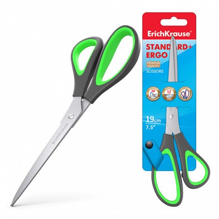 12226-BLISTER TIJERA STANDARD+ ERGO, 19 CM ERICH KRAUSE 44886