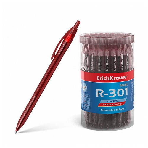12236-BOLIGRAFO DE BOLA AUTOMATICO R-301 ORIGINAL MATIC 0.7, COLOR DE LA TINTA: ROJO ERICH KRAUSE 46766