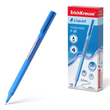 12246-FINELINER LIQUID F-20, COLOR DE LA TINTA AZUL ERICH KRAUSE 47969