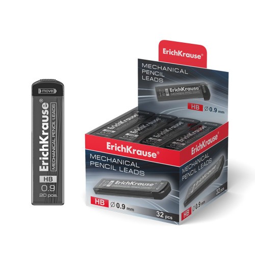 12252-ESTUCHE 20 MINAS PORTAMINAS 0.9 MM, HB ERICH KRAUSE 48144