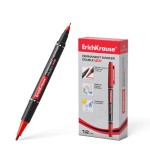 12256-MARCADOR PERMANENTE DOBLE PUNTA DOUBLE P-80, COLOR AZUL ERICH KRAUSE 48184