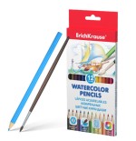 CAJA 12 LAPICES ACUARELABLES COLORES SURTIDOS CON PINCEL ERICH KRAUSE 50533