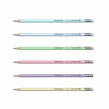 12276-LAPIZ DE GRAFITO TRIANGULAR CON GOMA PASTEL HB ERICH KRAUSE 56006