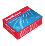 12289-CAJA 100 CLIPS DE PAPEL NIQUELADOS 28MM ERICH KRAUSE 7855