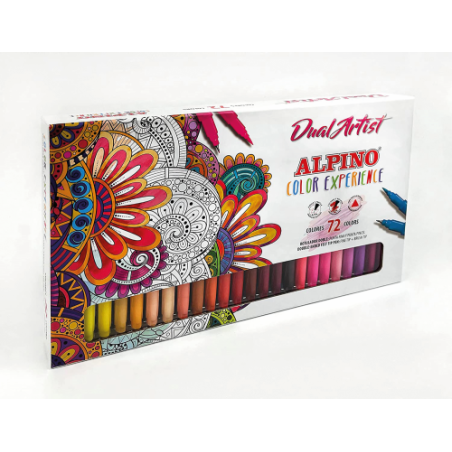 12300-ESTUCHE 72 ROTULADORES DUAL ARTIST COLOR EXPERIENCE ALPINO AR000197