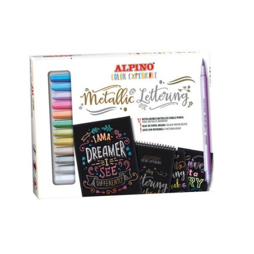 12302-SET METALLIC LETTERING COLOR EXPERIENCE ALPINO AR010701