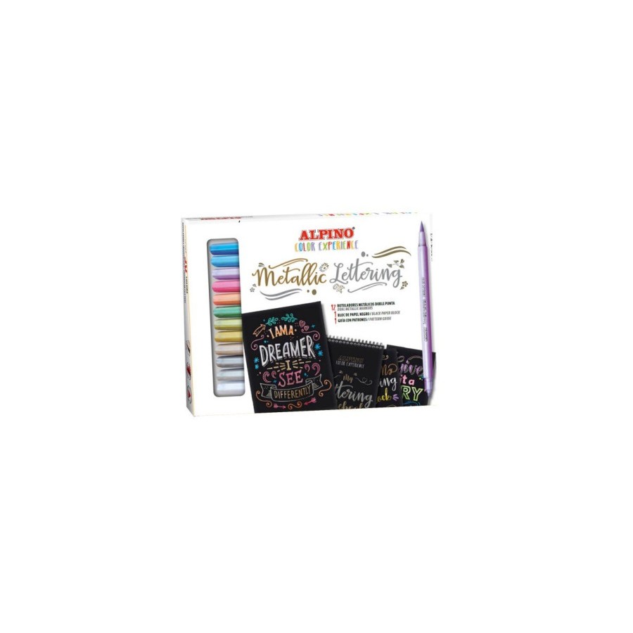 12302-SET METALLIC LETTERING COLOR EXPERIENCE ALPINO AR010701