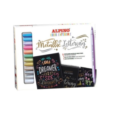 12302-SET METALLIC LETTERING COLOR EXPERIENCE ALPINO AR010701