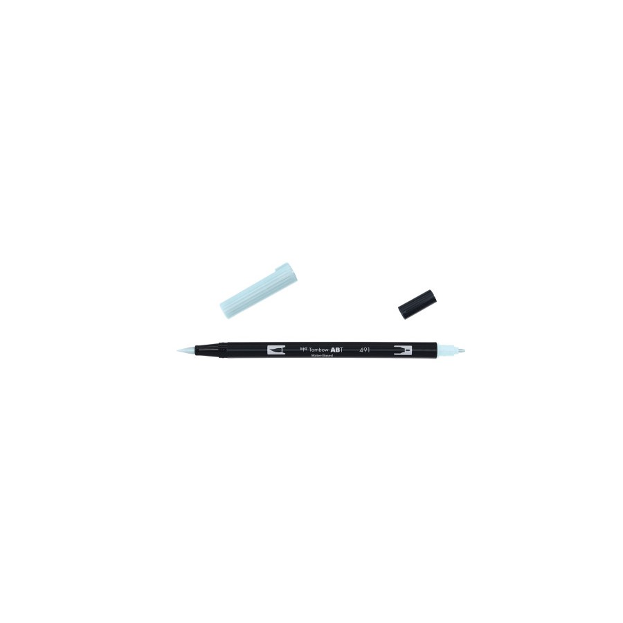 12312-ROTULADOR DOBLE PUNTA PINCEL DUAL BRUSH-491 - COLOR GLACIER BLUE. TOMBOW ABT-491