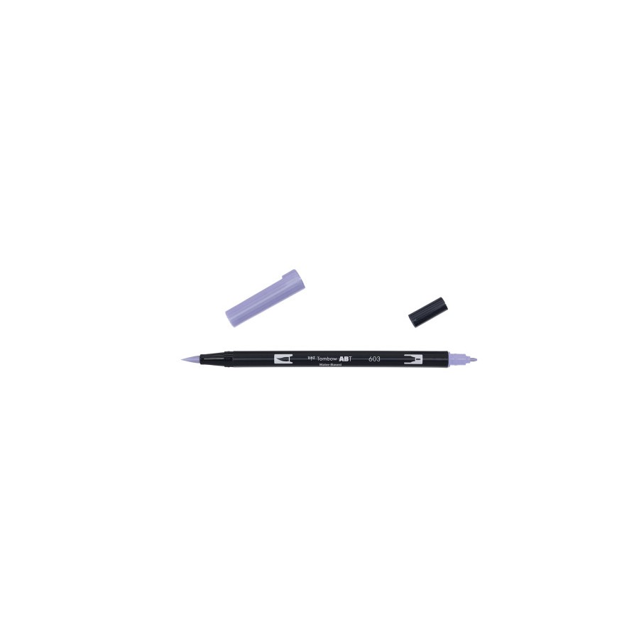 12318-ROTULADOR DOBLE PUNTA PINCEL DUAL BRUSH-603 - COLOR PERIWINKLE. TOMBOW ABT-603