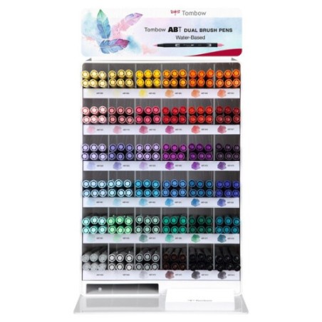 12338-PACK ROTULADORES ABT DUAL BRUSH EXPOSITOR MOD-36C-DIS+CABECERAS KIT-216 ROTULADORES PINCEL (36 COL.)TOMBOW ABT-MOD