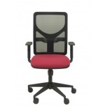 12376-SILLA MOTILLA MALLA NEGRA ASIENTO BALI GRANATE BRAZO REGULABLE PIQUERAS Y CRESPO 21SM840B933B10CRN65