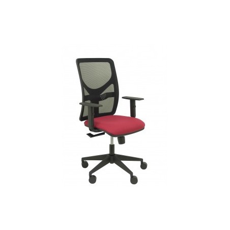 12377-SILLA MOTILLA MALLA NEGRA ASIENTO BALI GRANATE BRAZO REGULABLE PIQUERAS Y CRESPO 21SM840B933B10CRN65