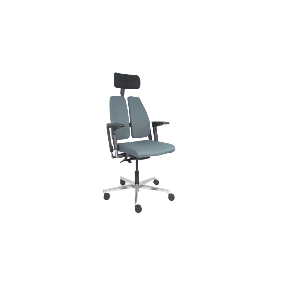 12384-SILLA XILIUM DUO TRASLAK X-MOVE BONDAI GRIS BRAZO 4D CABECERO NEGRO PIQUERAS Y CRESPO 365DTKNBN8010B3DC